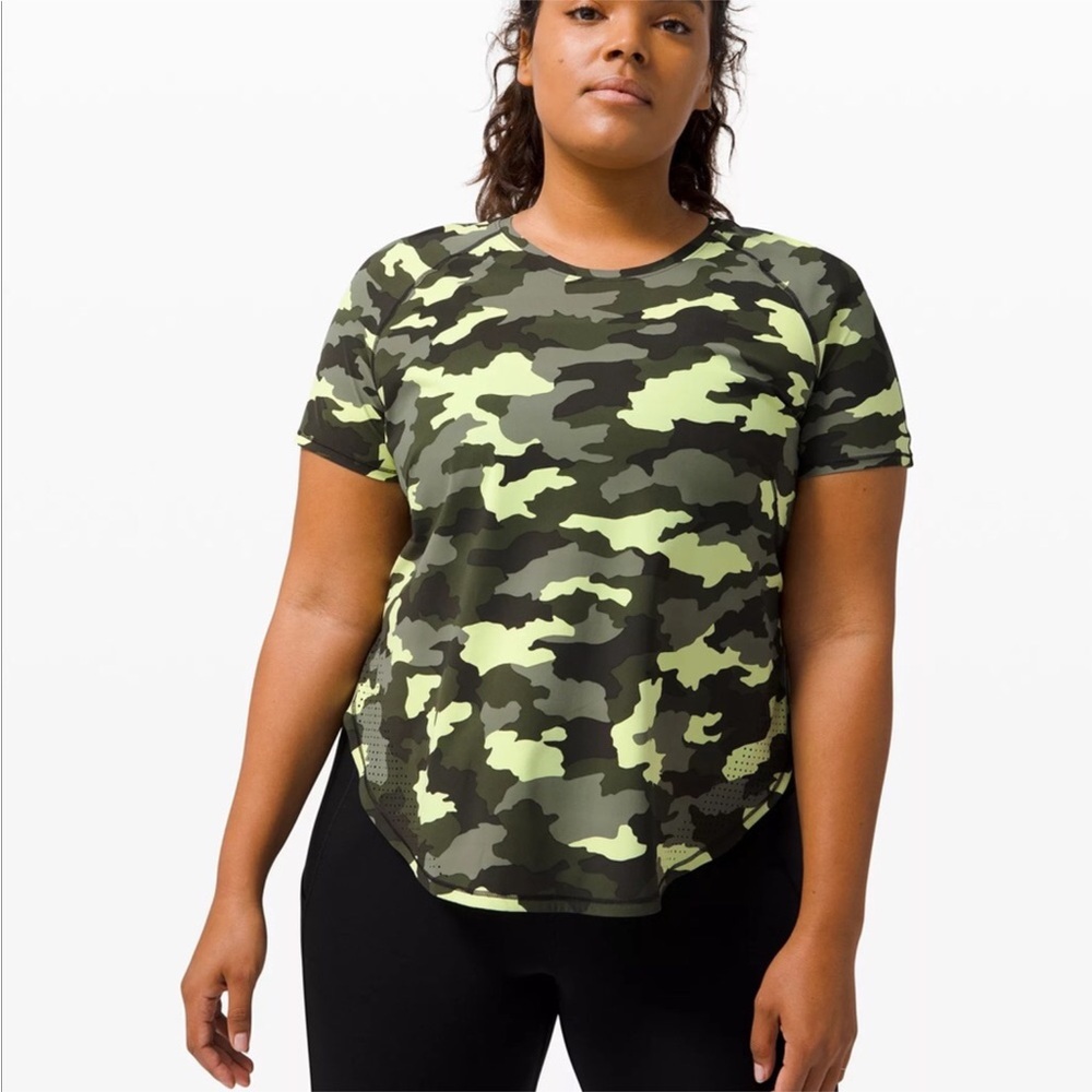 Lululemon Run Short Camo Top
